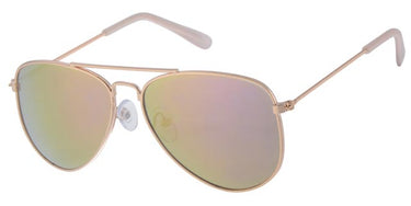 Pilot glasses in metal for children 5-8 years - Rose gold